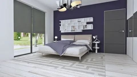 home project Z195 D – interior arrangement, Wygodny dom parterowy z dużym salonem, czterema sypialniami i opcją poddasza.