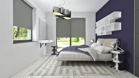 home project Z195 D – interior arrangement, Wygodny dom parterowy z dużym salonem, czterema sypialniami i opcją poddasza.