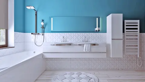 home project Z195 D – interior arrangement, Wygodny dom parterowy z dużym salonem, czterema sypialniami i opcją poddasza.