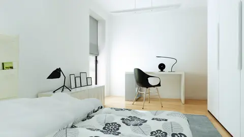 home project Zx53 D – interior arrangement, Nowoczesny dom parterowy z funkcjonalnym wnętrzem, 3 sypialnie i duży taras.