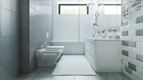 home project Zx53 D – interior arrangement, Nowoczesny dom parterowy z funkcjonalnym wnętrzem, 3 sypialnie i duży taras.