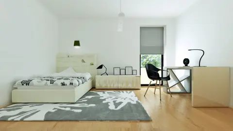 home project Zx53 D – interior arrangement, Nowoczesny dom parterowy z funkcjonalnym wnętrzem, 3 sypialnie i duży taras.