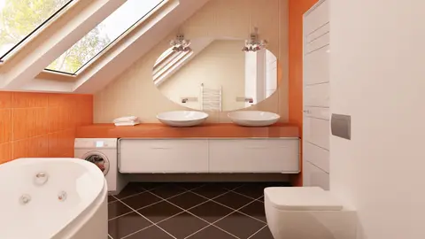 home project Z225 D – interior arrangement, Kompaktowy dom z poddaszem użytkowym o funkcjonalnym wnętrzu.
