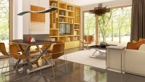 home project Z225 D – interior arrangement, Kompaktowy dom z poddaszem użytkowym o funkcjonalnym wnętrzu.