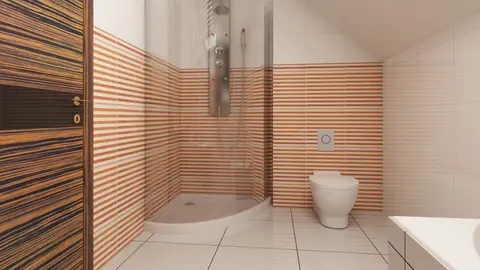 home project Z79 D – interior arrangement, Prosty, ekonomiczny dom z poddaszem i funkcjonalnym wnętrzem, dach dwuspadowy.