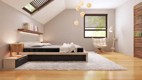 home project Z79 D – interior arrangement, Prosty, ekonomiczny dom z poddaszem i funkcjonalnym wnętrzem, dach dwuspadowy.