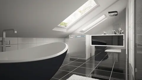 gotowy projekt domu Z119 – aranżacja wnętrz, Łatwy w budowie dom z poddaszem, przestronną częścią dzienną i garażem.