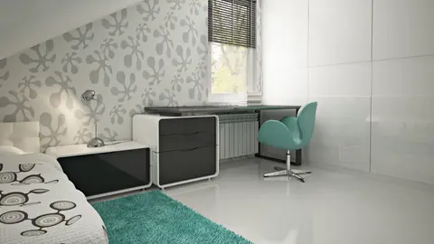 gotowy projekt domu Z119 – aranżacja wnętrz, Łatwy w budowie dom z poddaszem, przestronną częścią dzienną i garażem.
