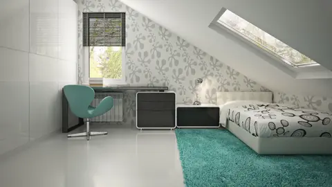 gotowy projekt domu Z119 – aranżacja wnętrz, Łatwy w budowie dom z poddaszem, przestronną częścią dzienną i garażem.