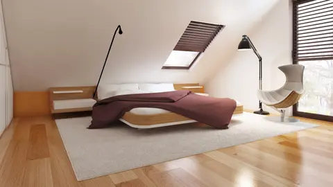 home project Z101 D – interior arrangement, Mały dom z pokojem na parterze, dużym P.G i wykuszem w jadalni.