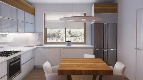 gotowy projekt domu Z253 D – aranżacja wnętrz, Parterowy dom z dwuspadowym dachem, tani w budowie i eksploatacji.