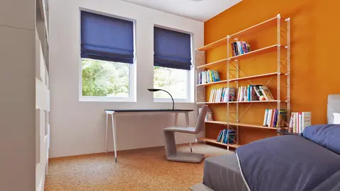 home project Z204 D – interior arrangement, Wygodny, dom parterowy z bocznym, dwustanowiskowym garażem.
