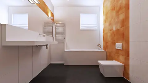 home project Z204 D – interior arrangement, Wygodny, dom parterowy z bocznym, dwustanowiskowym garażem.