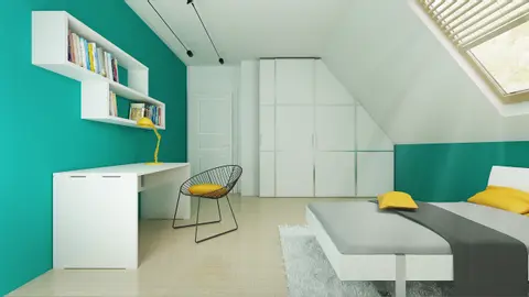 home project Z162 D – interior arrangement, Funkcjonalny dom z wykuszem, także na małą działkę.