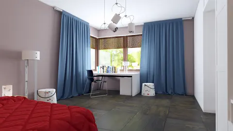 gotowy projekt domu Zr5 D – aranżacja wnętrz, Rezydencja z poddaszem, antresolą oraz garażem, dwustanowiskowym. 