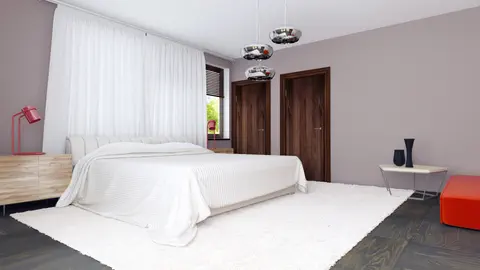 gotowy projekt domu Zr5 D – aranżacja wnętrz, Rezydencja z poddaszem, antresolą oraz garażem, dwustanowiskowym. 