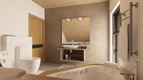 home project Z265 D – interior arrangement, Prosty, tani w budowie dom z trzema sypialniami na poddaszu oraz dużym PG.
