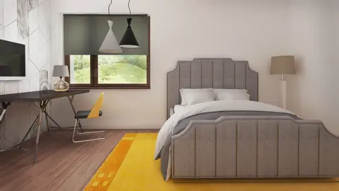 home project Z334 – interior arrangement, Dom parterowy z dachem dwuspadowym, 3 sypialniami i przestronną strefą dzienną.