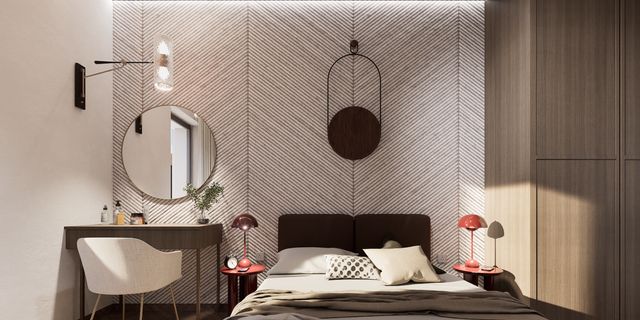 gotowy projekt domu Z376 – aranżacja wnętrz, Parterowy dom z 4 sypialniami z dachem dwu-spadowym.