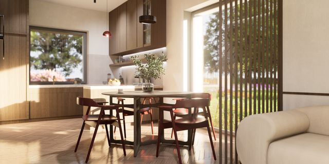 gotowy projekt domu Z376 – aranżacja wnętrz, Parterowy dom z 4 sypialniami z dachem dwu-spadowym.