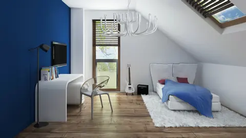 gotowy projekt domu Z330 P – aranżacja wnętrz, Wariant z poddaszem użytkowym.