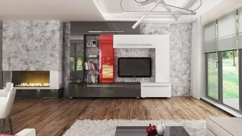 home project Z379 – interior arrangement, Dom parterowy z dachem wielospadowym, 4 sypialniami oraz garażem do 140m2