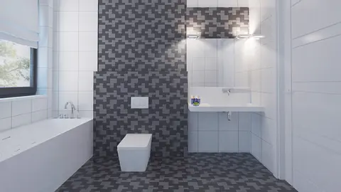 home project Z379 – interior arrangement, Dom parterowy z dachem wielospadowym, 4 sypialniami oraz garażem do 140m2