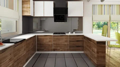home project Z376 D – interior arrangement, Parterowy dom z 4 sypialniami w tech. drewnianej z dachem dwu-spadowym 