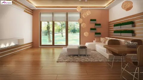 home project Z369 – interior arrangement, Dom murowany jednorodzinny z dachem dwuspadowym.
