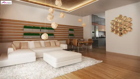 home project Z369 – interior arrangement, Dom murowany jednorodzinny z dachem dwuspadowym.