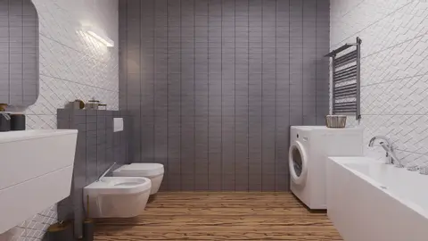 home project Z375 D – interior arrangement, Dom parterowy w tech. drewnianej z trzema sypialniami z garażem 
