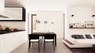 home project Z95 A – interior arrangement, dom z poddaszem użytkowym oraz dachem dwuspadowym w nowszej odsłonie. 