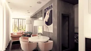 home project Zx92 – interior arrangement, Prosty, piętrowy dom z płaskim dachem oraz pełnym piętrem o powierzchni 120m2.