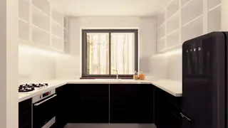 home project Zx92 – interior arrangement, Prosty, piętrowy dom z płaskim dachem oraz pełnym piętrem o powierzchni 120m2.