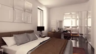 home project Zx92 – interior arrangement, Prosty, piętrowy dom z płaskim dachem oraz pełnym piętrem o powierzchni 120m2.