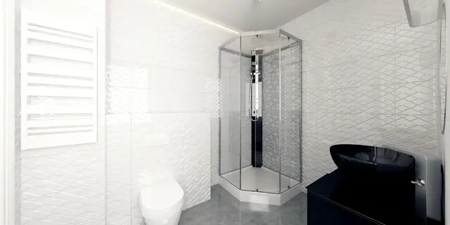 home project Zx92 – interior arrangement, Prosty, piętrowy dom z płaskim dachem oraz pełnym piętrem o powierzchni 120m2.