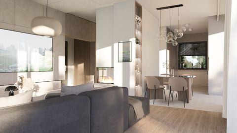 gotowy projekt domu Zx92 – aranżacja wnętrz, Prosty, piętrowy dom z płaskim dachem oraz pełnym piętrem o powierzchni 120m2.