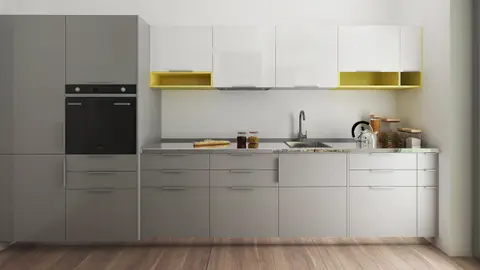 home project Zb14 – interior arrangement, Dom do zabudowy bliźniaczej lub szeregowej do 120m2 z 3 sypialniami oraz garażem