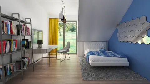 home project Zb14 – interior arrangement, Dom do zabudowy bliźniaczej lub szeregowej do 120m2 z 3 sypialniami oraz garażem