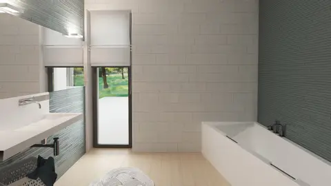 home project Z390 – interior arrangement, Dom parterowy z opcja poddasza użytkowego z garażem w bryle. 