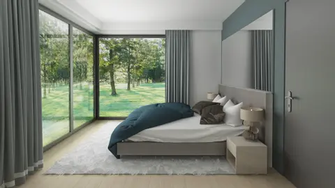 home project Z390 – interior arrangement, Dom parterowy z opcja poddasza użytkowego z garażem w bryle. 