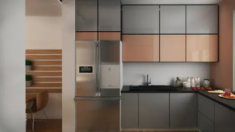 home project Z369 D – interior arrangement, Dom drewniany jednorodzinny z dachem dwuspadowym.