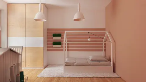 home project Z369 D – interior arrangement, Dom drewniany jednorodzinny z dachem dwuspadowym.