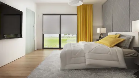 home project Z378 – interior arrangement, Parterowy dom z garażem dwustanowiskowym.