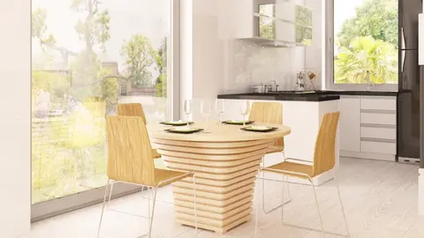 home project Z126 – interior arrangement, Współczesny projekt domu z poddaszem, oryginalnym wykuszem i garażem.