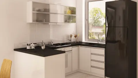 home project Z126 – interior arrangement, Współczesny projekt domu z poddaszem, oryginalnym wykuszem i garażem.