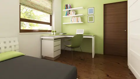 home project Z12 – interior arrangement, Dom z dachem dwuspadowym i opcją zagospodarowania poddasza, łatwy w budowie.
