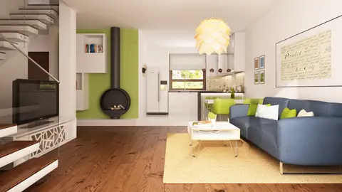 home project Z12 – interior arrangement, Dom z dachem dwuspadowym i opcją zagospodarowania poddasza, łatwy w budowie.