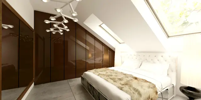 gotowy projekt domu Z316 p – aranżacja wnętrz, Projekt z dodatkowym poddaszem, dachem 2-spadowym i 5 sypialniami.