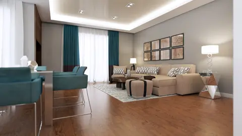 home project Z128 – interior arrangement, Zgrabny dom z poddaszem, ekonomiczny w realizacji. Kuchnia i salon od frontu.